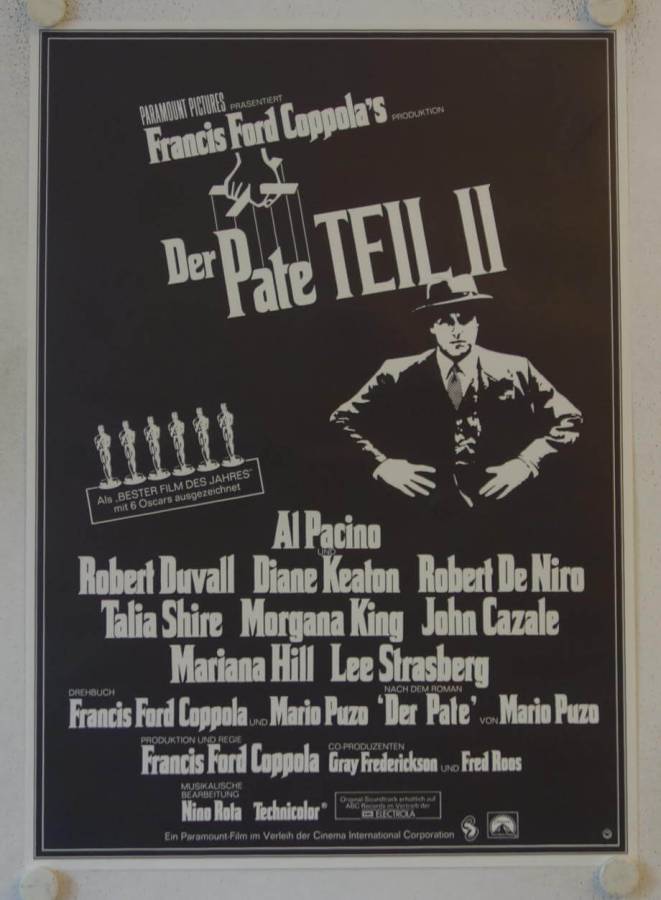 The Godfather Part 2 original release german movie poster